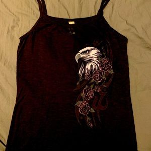 Women’s medium hot leathers burn out tank top